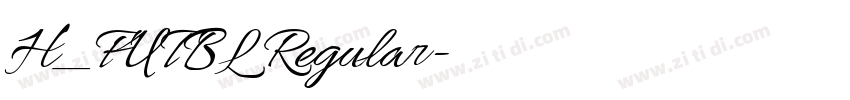 H_FUTBL Regular字体转换 H_FUTBL Regular字体转换